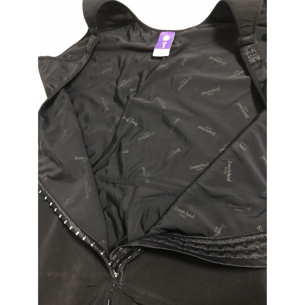 Snatched Body Black Full Body Shaper Adjustable Closure & Adjustable Straps 5XL - Picture 5 of 16